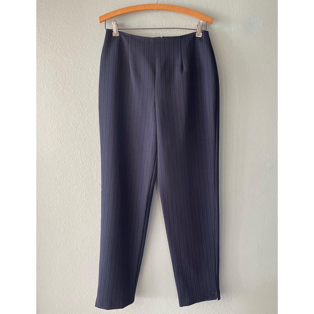 Star CCC | Vintage 90s Navy Striped High Waisted Trousers